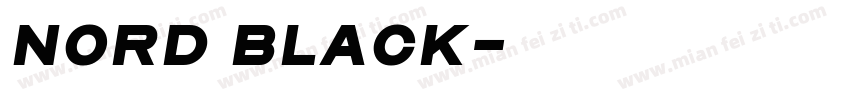 Nord Black字体转换